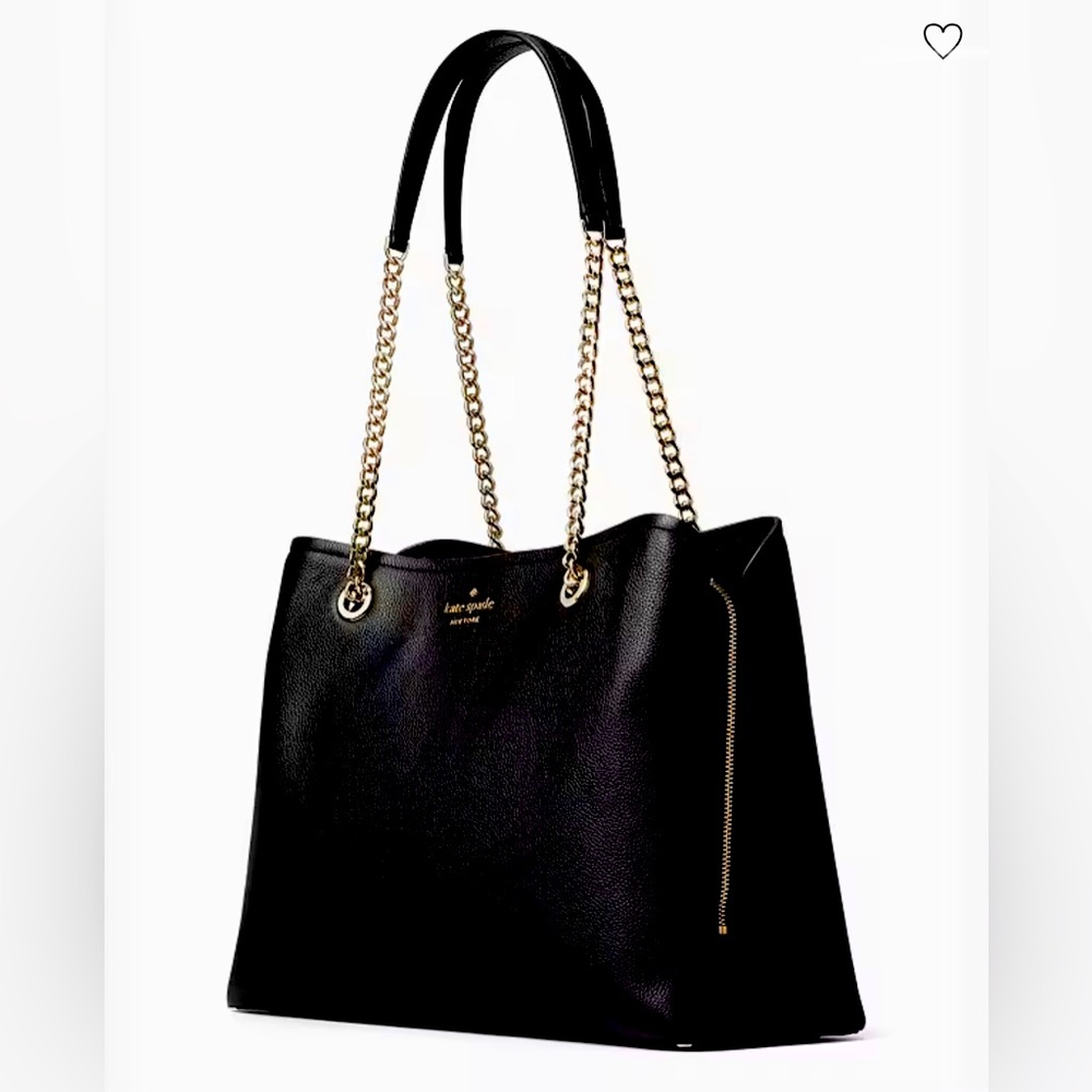 NWT KATE SPADE LARGE Black Jordyn Chain Tote retails $449